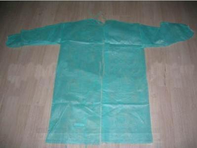 PE coated operating gown (elastic cuff)